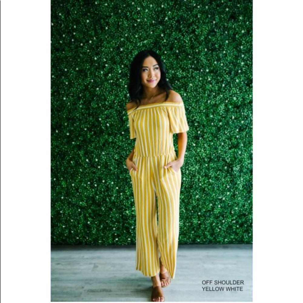 NWOT Off Shoulder Jumpsuit